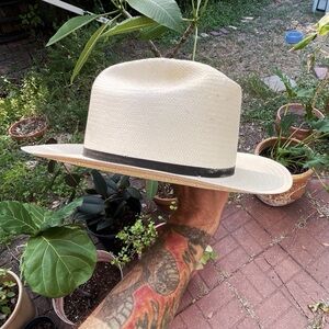 Stetson Open Road STRAW hat Sz 7 1/4
